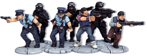 A ready made squad for A Fistful of Kung Fu, the Hong Kong Cinema wargame from Osprey Publishing. 